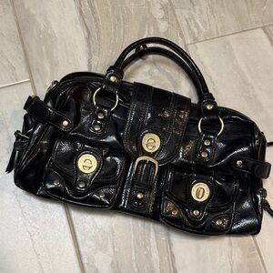 London Fog Black Faux Leather Women's Bag